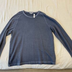 Madewell Textured Gray Knit Top